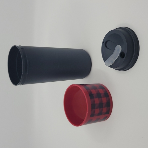 Tupperware Holiday Buffalo Eco to go Cup NEW Red - Picture 5 of 9